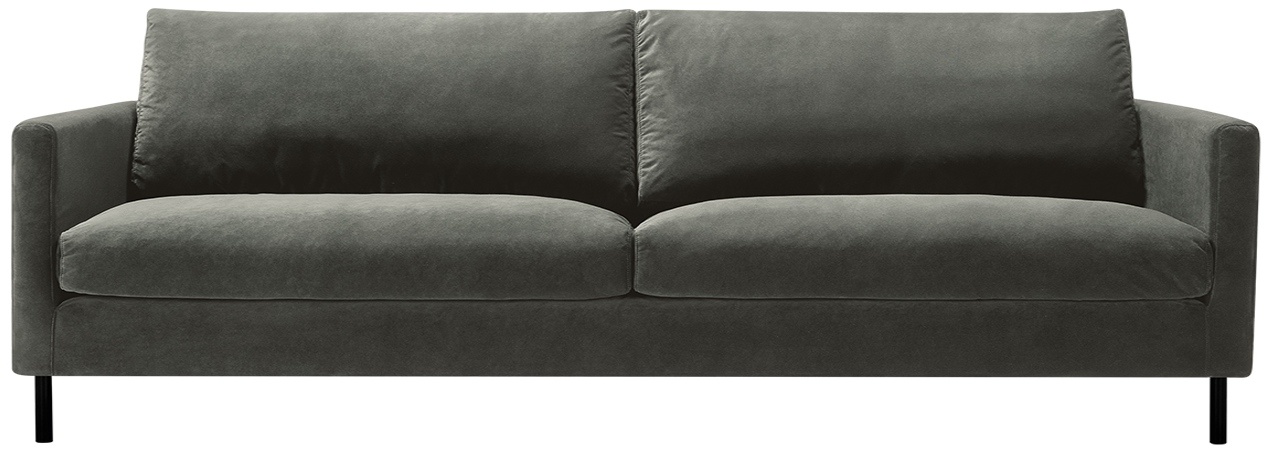 Sits Impulse 4-zits Bank Velvet Grijs