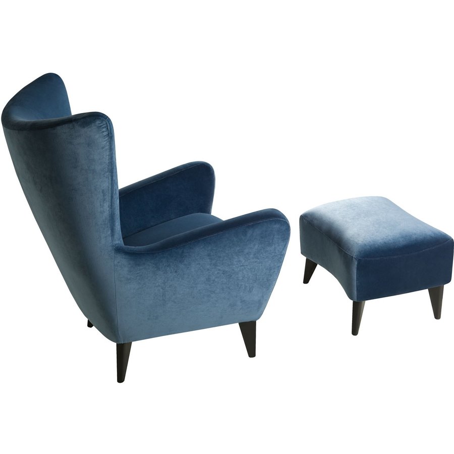 Elsa Fauteuil Velvet Navy Blauw Elsa Fauteuil Velvet Navy Blauw