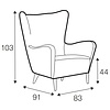 Elsa Fauteuil Velvet Lichtgrijs Elsa Fauteuil Velvet Lichtgrijs