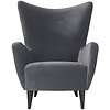 Elsa Fauteuil Velvet Grijs