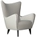 Elsa Fauteuil Velvet Lichtgrijs Elsa Fauteuil Velvet Lichtgrijs