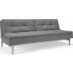 Innovation Living Dublexo Slaapbank Donkergrijs / Eiken Innovation Living Dublexo Slaapbank Donkergrijs / Eiken