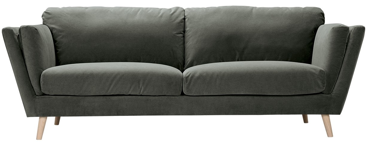 Sits Nova 3-zits Bank Velvet Donkergrijs
