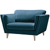 Nova Fauteuil Velvet Navy Blauw