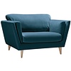 Nova Fauteuil Velvet Navy Blauw