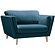 Nova Fauteuil Velvet Navy Blauw