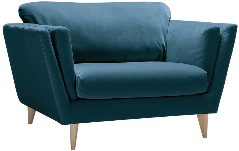 Sits Nova Fauteuil Velvet Navy Blauw