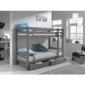 KidsOnly Pino Stapelbed Hoogte 160 cm Grijs