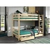 Pino Stapelbed Hoogte 160 cm Naturel