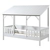 Housebed 90 x 200 Bed Wit met Dak