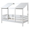 Housebed 90 x 200 Bed Wit met Veiligheidshekje