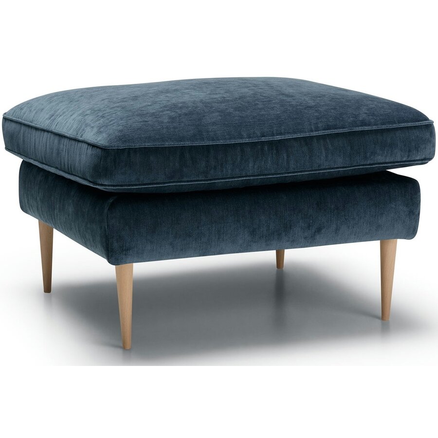 Teddy Voetenbank 80 x 70 cm Donkerblauw Teddy Voetenbank 80 x 70 cm Donkerblauw