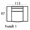 Fratelli Fauteuil 113 cm