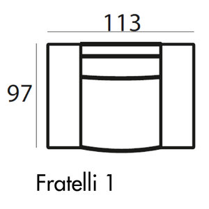 Fratelli Fauteuil 113 cm