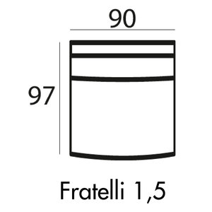 Fratelli Fauteuil 90 cm