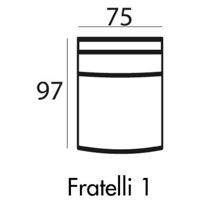 Fratelli Fauteuil 75 cm