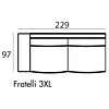 Fratelli 3,5-Zits 229 cm Links/Rechts