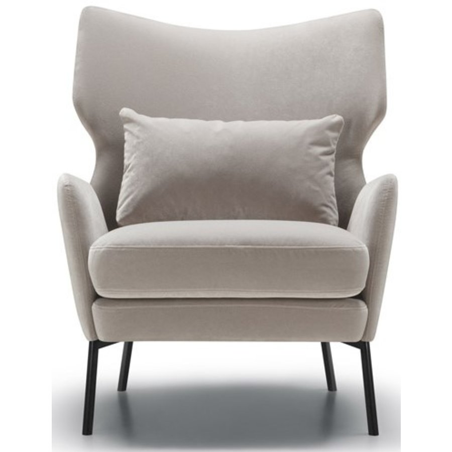 Alex Fauteuil Velvet Lichtgrijs Alex Fauteuil Velvet Lichtgrijs