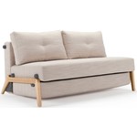 Innovation Living Cubed Wood 140 cm Slaapbank Zand Innovation Living Cubed Wood 140 cm Slaapbank Zand