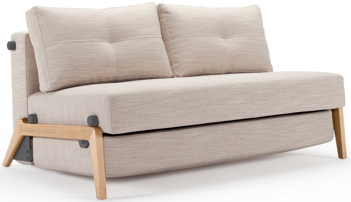 Innovation Living Cubed Wood 140 cm Slaapbank Zand