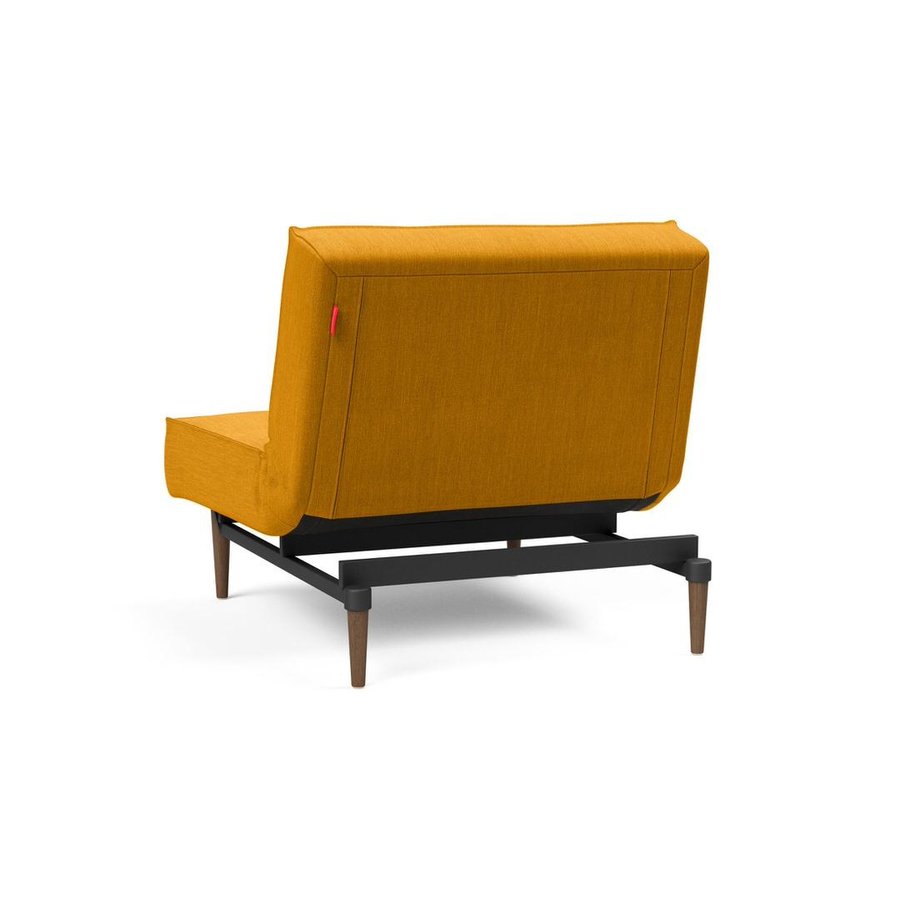Splitback Fauteuil Mosterd / Styletto Donker Poten Splitback Fauteuil Mosterd / Styletto Donker Poten