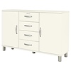 Malibu Dressoir 2-Deuren 4-Lades Wit