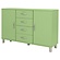 Malibu Dressoir 2-Deuren 4-Lades Lente Groen