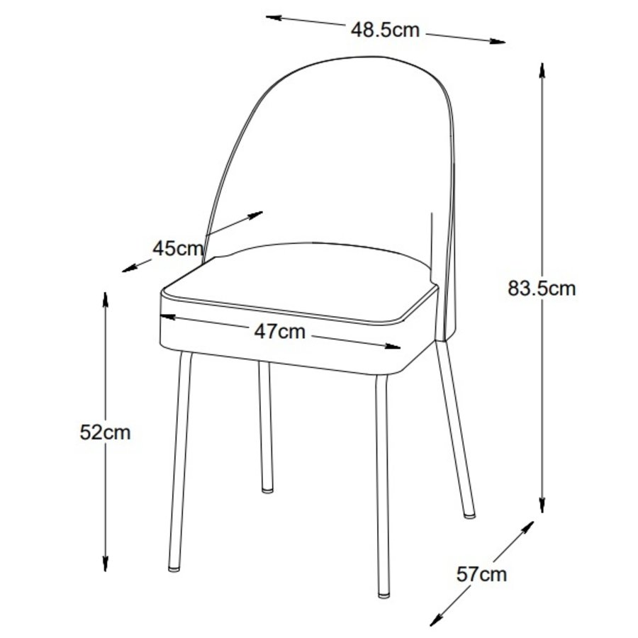 Creston Eetkamerstoel Roze Creston Eetkamerstoel Roze
