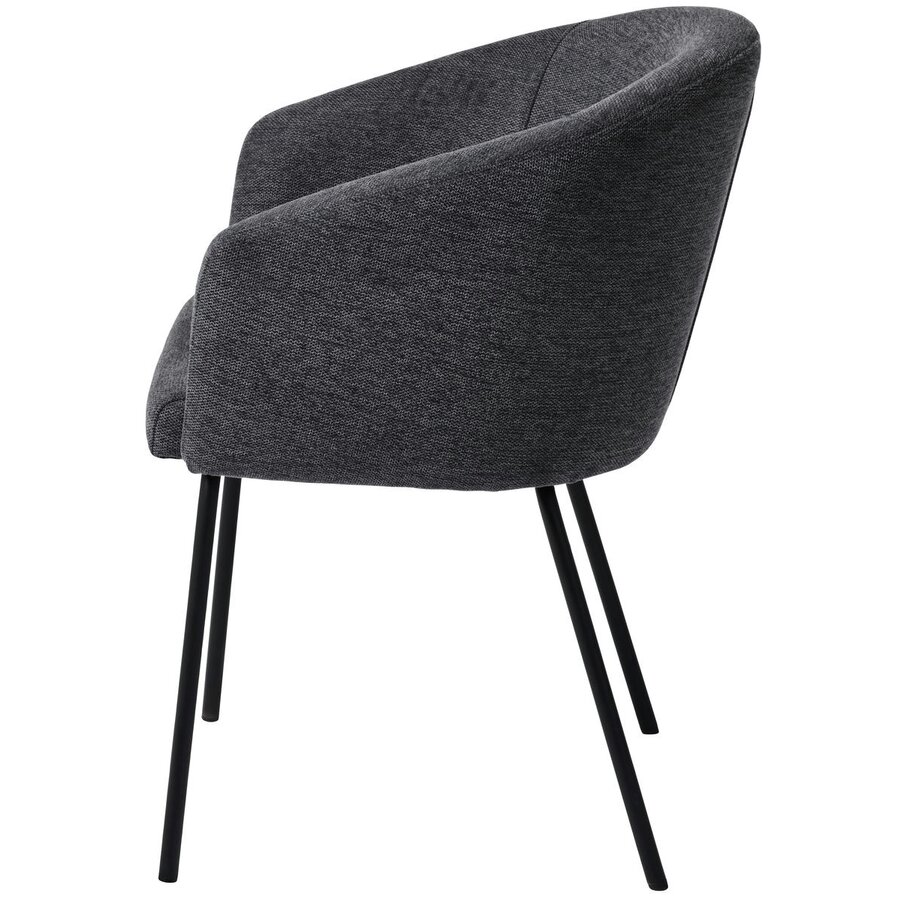 Easton Eetkamerstoel Donkergrijs Easton Eetkamerstoel Donkergrijs