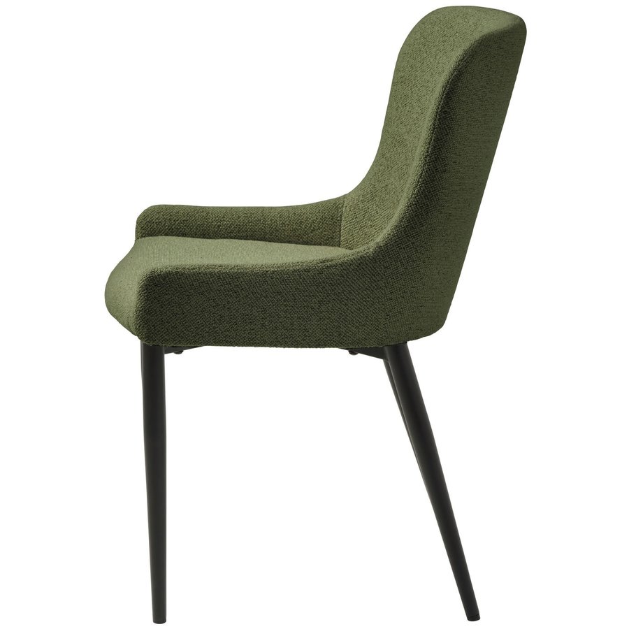 Ontario Eetkamerstoel Bos Groen Bouclé Ontario Eetkamerstoel Bos Groen Bouclé