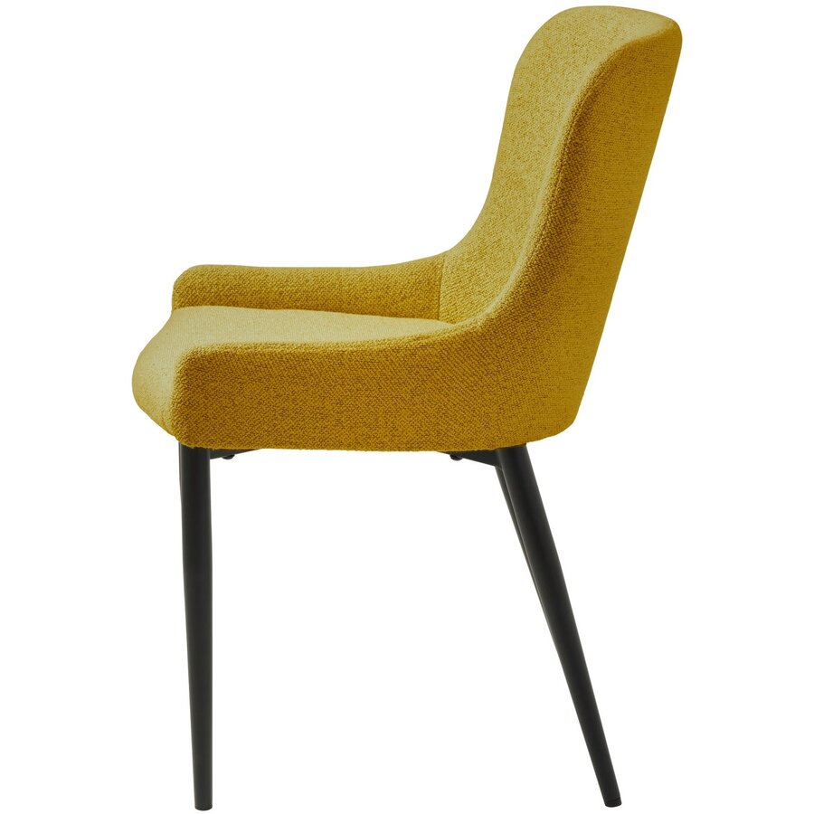 Ontario Eetkamerstoel Mosterd Bouclé Ontario Eetkamerstoel Mosterd Bouclé