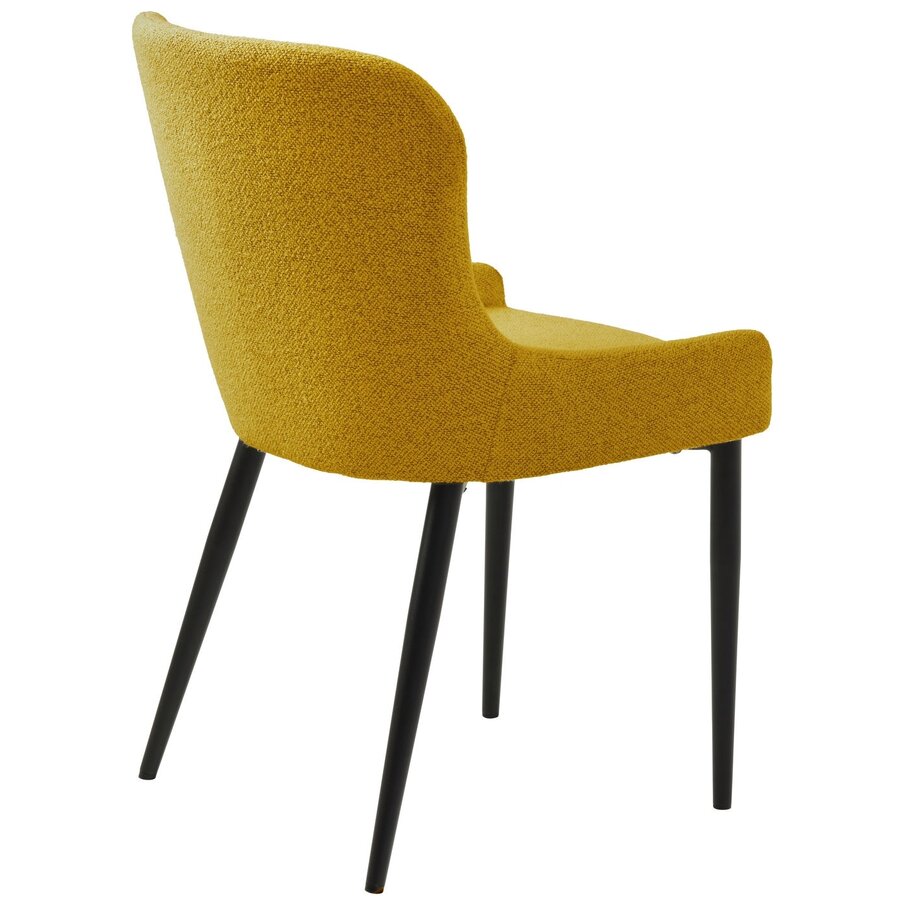 Ontario Eetkamerstoel Mosterd Bouclé Ontario Eetkamerstoel Mosterd Bouclé