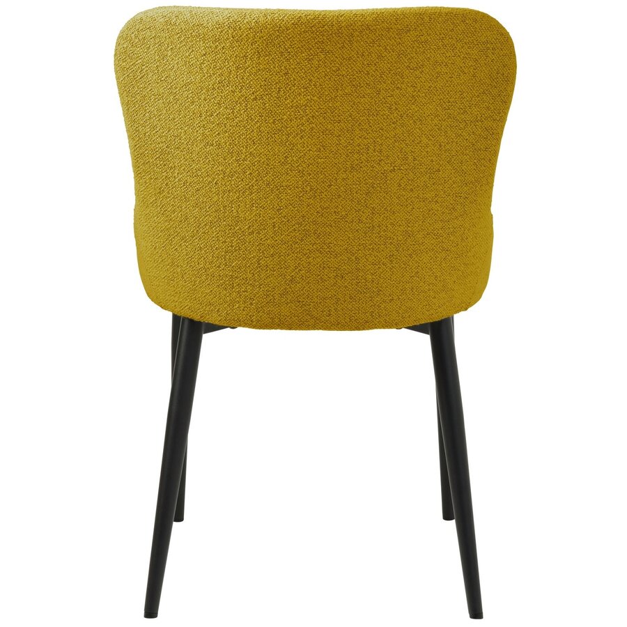 Ontario Eetkamerstoel Mosterd Bouclé Ontario Eetkamerstoel Mosterd Bouclé