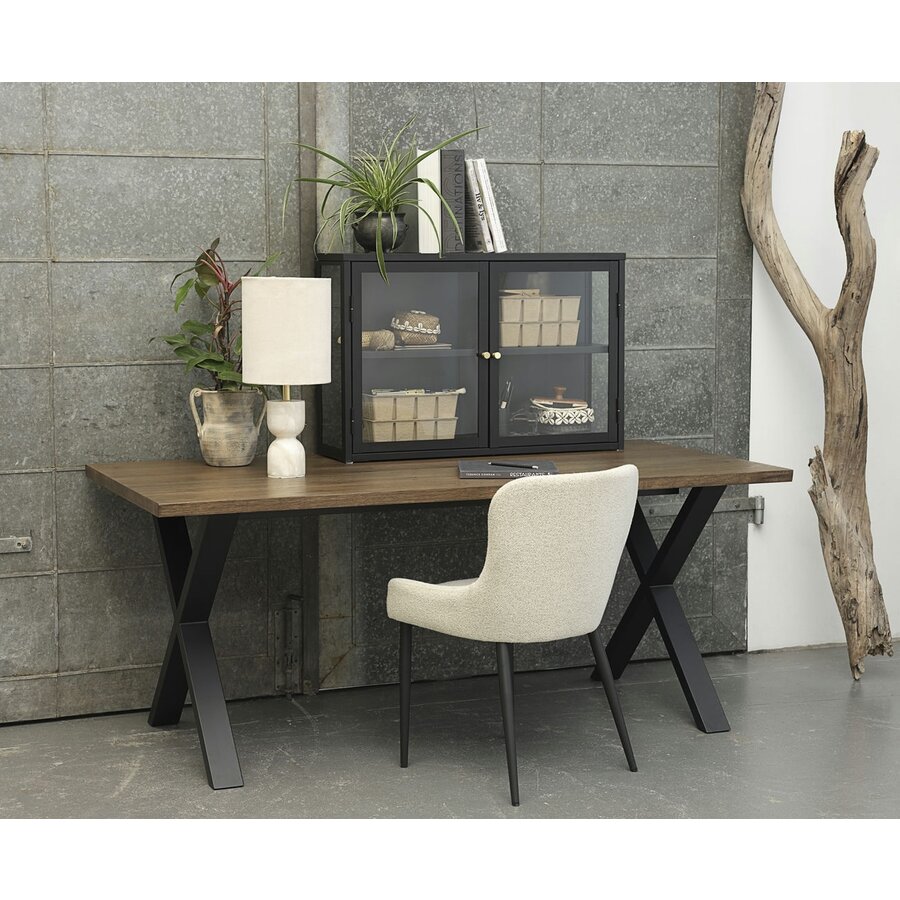 Ontario Eetkamerstoel Gebroken Wit Bouclé Ontario Eetkamerstoel Gebroken Wit Bouclé