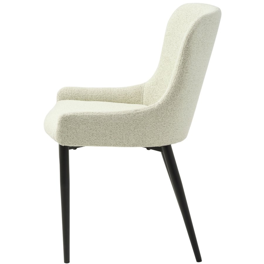 Ontario Eetkamerstoel Gebroken Wit Bouclé Ontario Eetkamerstoel Gebroken Wit Bouclé