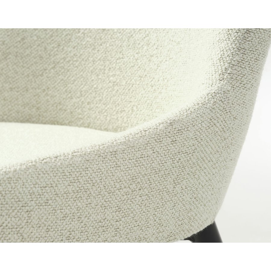 Ontario Eetkamerstoel Gebroken Wit Bouclé Ontario Eetkamerstoel Gebroken Wit Bouclé