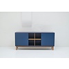 Color Living Dressoir 2-Deuren met Open Kubus Diepzee Blauw