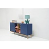 Color Living Dressoir 2-Deuren met Open Kubus Diepzee Blauw