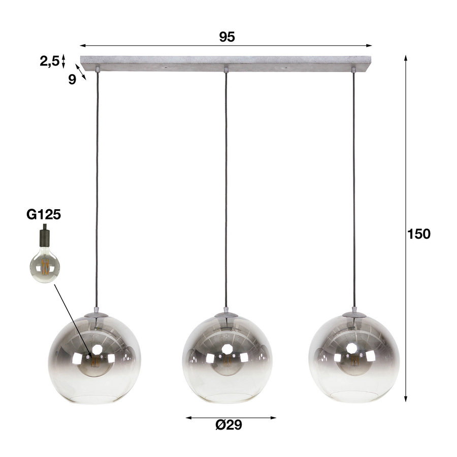 Bubble Hanglamp 3L Shaded Bubble Hanglamp 3L Shaded