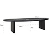 Lilly Ovale Eettafel 330 cm Dark Coffee