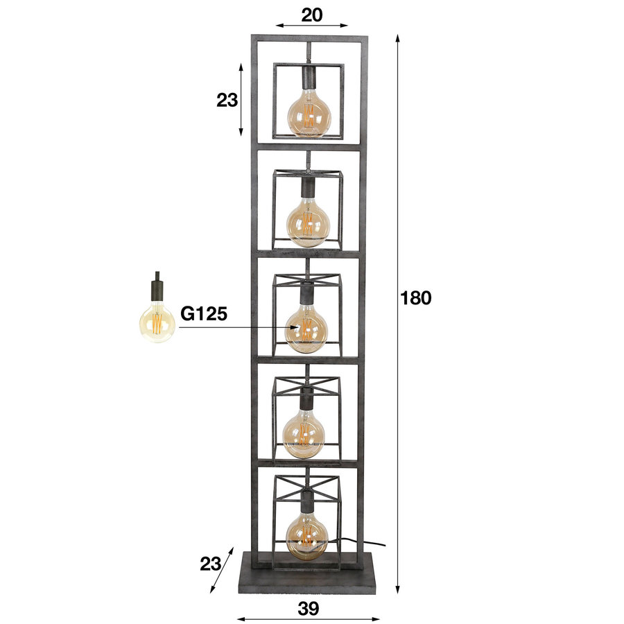 Allegro Vloerlamp XL