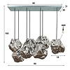 Rock Chromed Hanglamp 7L