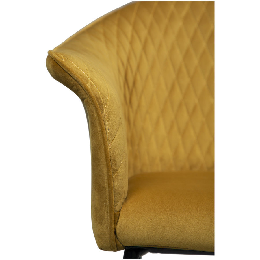 3x Kite Barstoel Mosterd Velvet 3x Kite Barstoel Mosterd Velvet