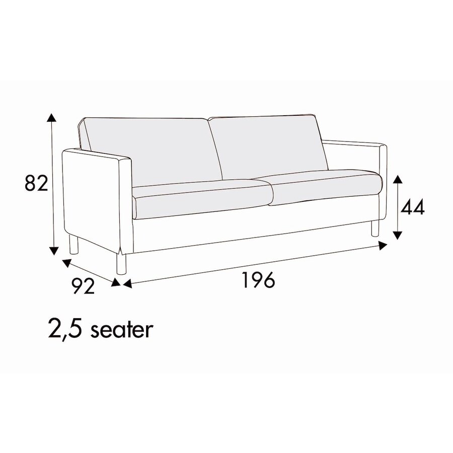 Impulse 2.5-Zits Bank Velvet Bos Groen Impulse 2.5-Zits Bank Velvet Bos Groen