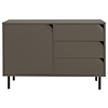 Corner Dressoir 1-Deur 3-Lades Donker Taupe