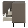 Corner Dressoir 1-Deur 3-Lades Donker Taupe