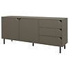 Corner Dressoir 2-Deuren 3-Lades Donker Taupe