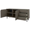 Corner Dressoir 2-Deuren 3-Lades Donker Taupe