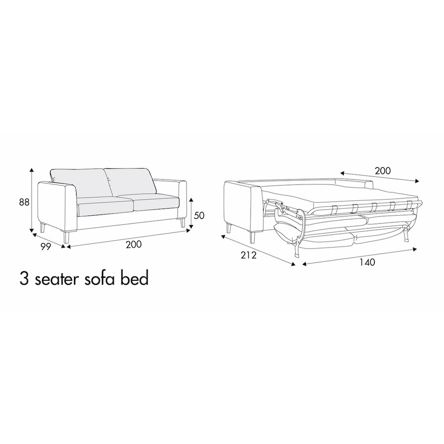 Henry Slaapbank 140 x 200 cm