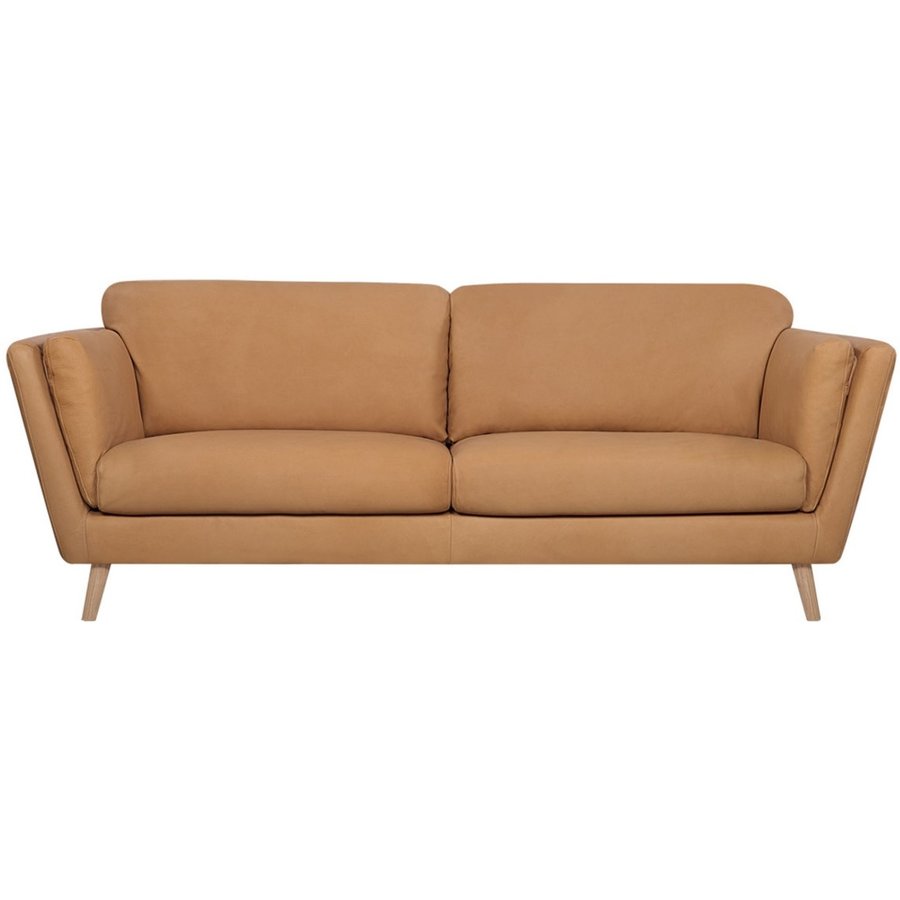 Nova 3-zits Bank Leder Latte Nova 3-zits Bank Leder Latte